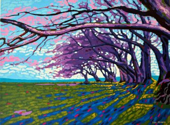 Purple trees