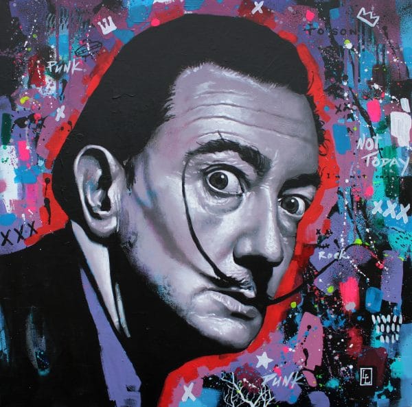Salvador Dali Pop Art Style representation.