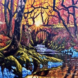 Experience the tranquil charm of North Wales through 'Early Lights' — a vivid landscape painting by Cuban artist Leo Morey. A perfect blend of colour, nature, and emotion.