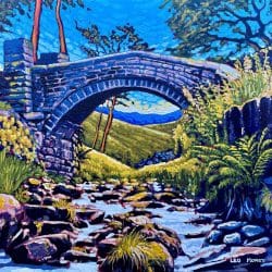Marsden Moor - A vibrant painting inspired by the serene beauty of the Yorkshire countryside made by Cuban artist Leo Morey. York Art